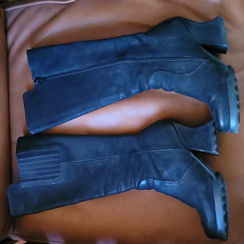 Fluevog tall leather boots